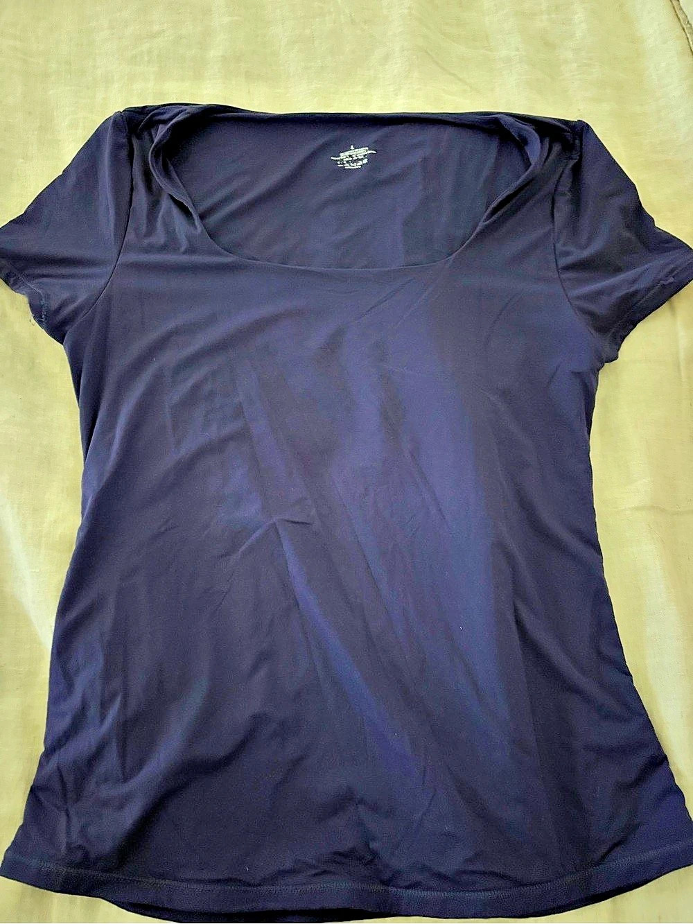 Short Sleeve Top Navy Large